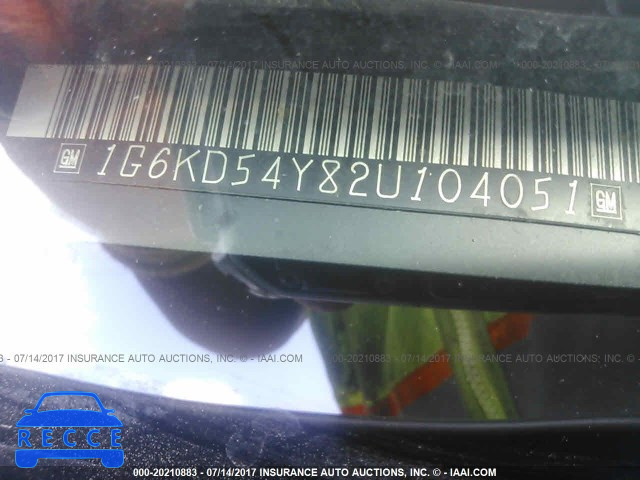 2002 Cadillac Deville 1G6KD54Y82U104051 image 8