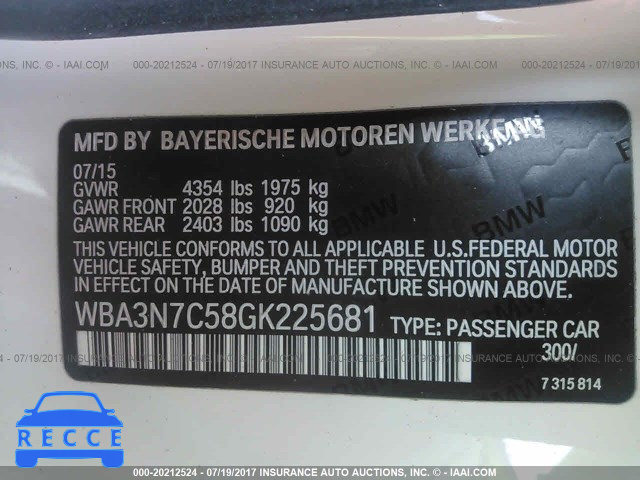 2016 BMW 428 WBA3N7C58GK225681 зображення 8