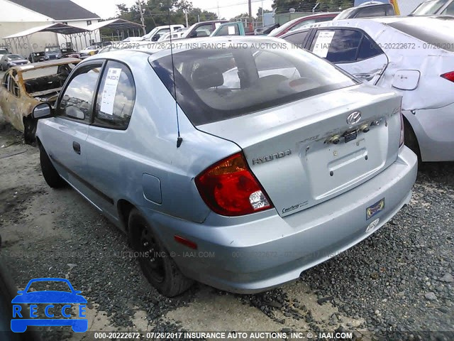 2003 Hyundai Accent L KMHCF35C53U271998 image 2