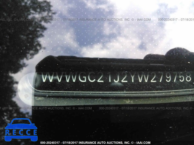 2000 Volkswagen Golf GLS WVWGC21J2YW279758 image 8