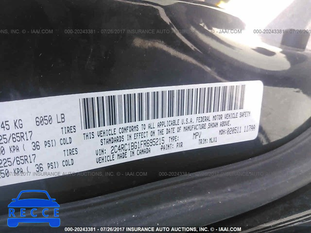 2015 Chrysler Town & Country TOURING 2C4RC1BG1FR695215 image 8