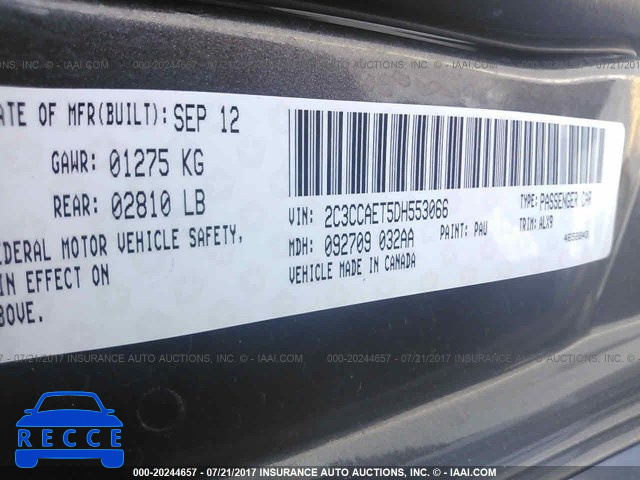 2013 Chrysler 300c 2C3CCAET5DH553066 image 8