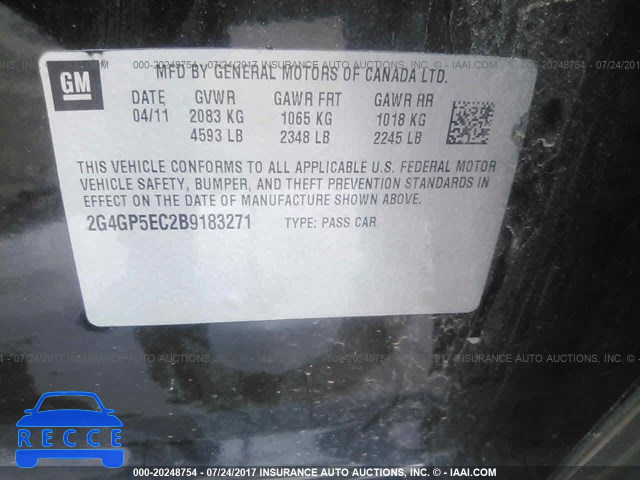 2011 Buick Regal CXL 2G4GP5EC2B9183271 image 8
