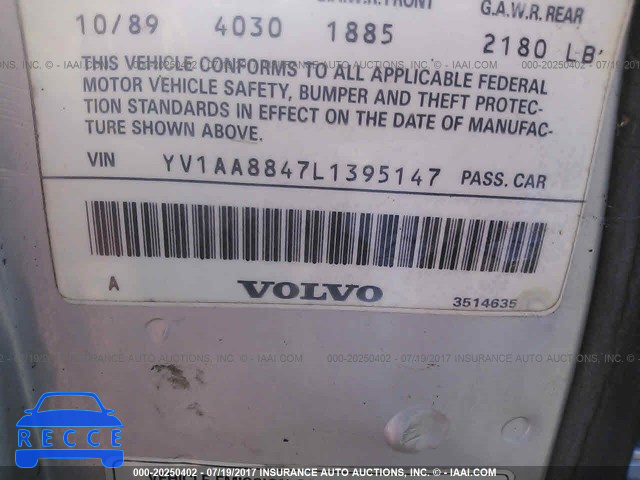 1990 Volvo 240 YV1AA8847L1395147 image 8