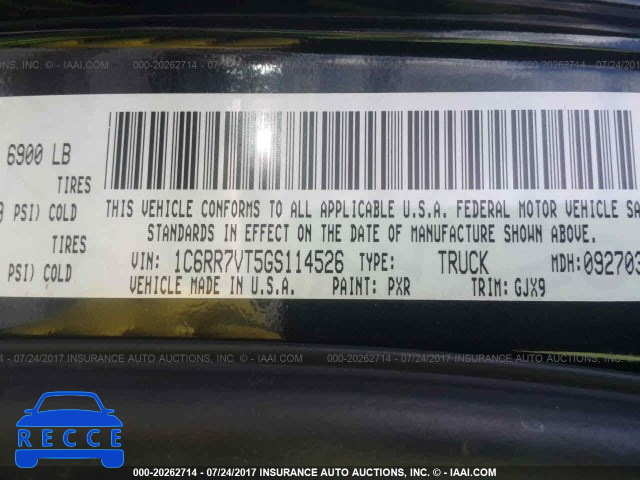 2016 RAM 1500 1C6RR7VT5GS114526 image 8