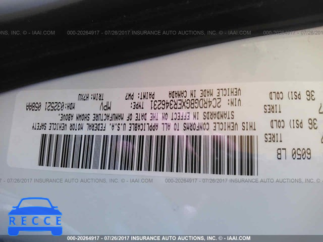 2014 Dodge Grand Caravan SE 2C4RDGBGXER346231 image 8