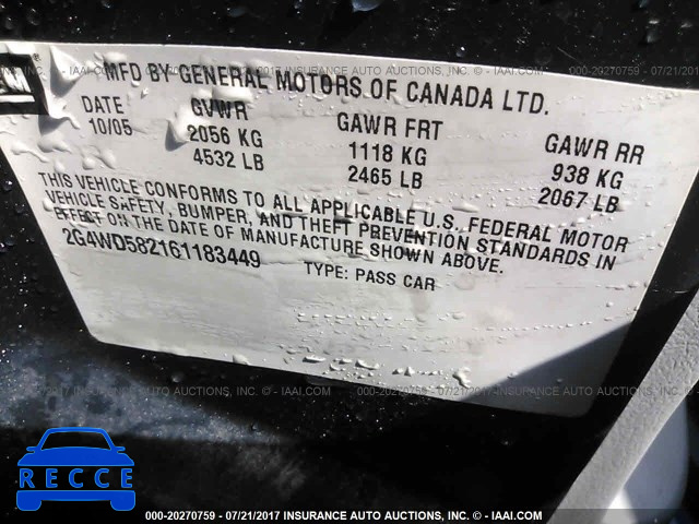 2006 Buick Lacrosse 2G4WD582161183449 image 8