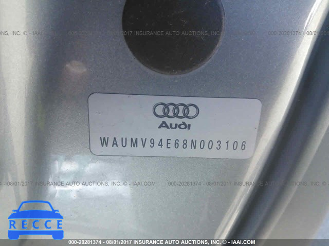 2008 Audi A8 L QUATTRO WAUMV94E68N003106 image 8
