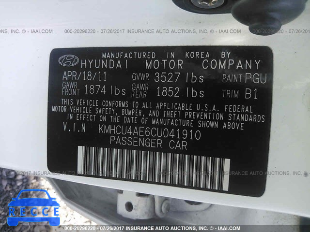 2012 Hyundai Accent KMHCU4AE6CU041910 image 8