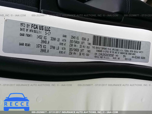 2017 JEEP GRAND CHEROKEE LAREDO 1C4RJEAG3HC925587 Bild 8
