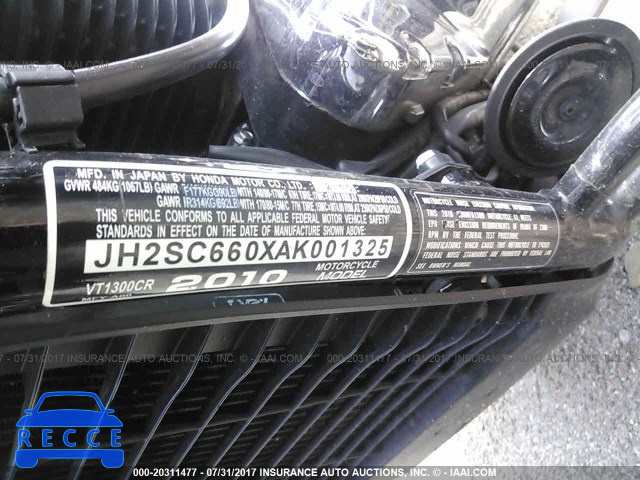 2010 Honda VT1300 CR JH2SC660XAK001325 image 9