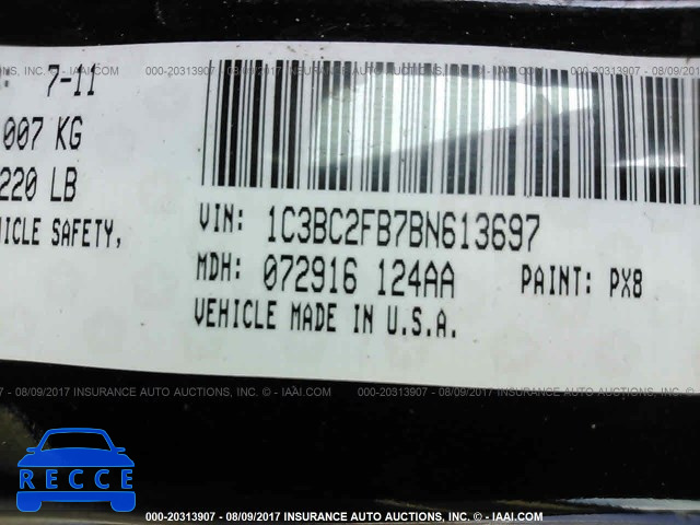 2011 Chrysler 200 1C3BC2FB7BN613697 image 8