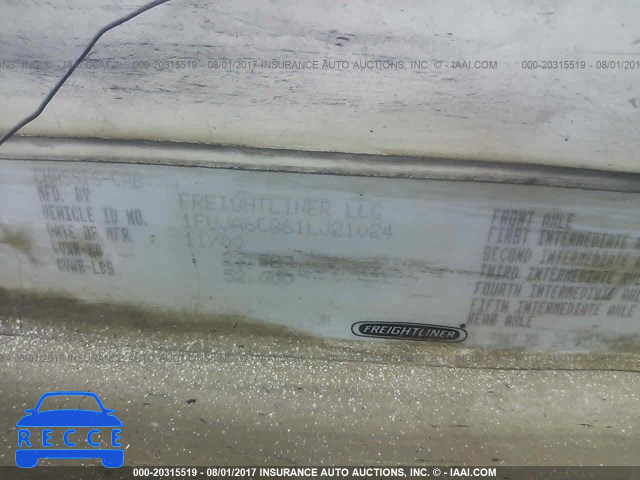 2001 FREIGHTLINER COLUMBIA COLUMBIA 1FUJA6CG61LJ21024 image 9