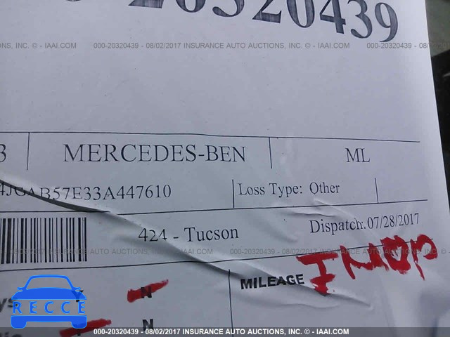 2003 Mercedes-benz ML 350 4JGAB57E33A447610 image 6