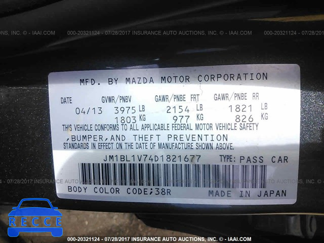 2013 Mazda 3 I JM1BL1V74D1821677 Bild 8