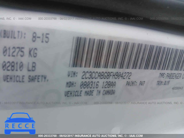 2015 Chrysler 300 S 2C3CCABG8FH904272 image 8