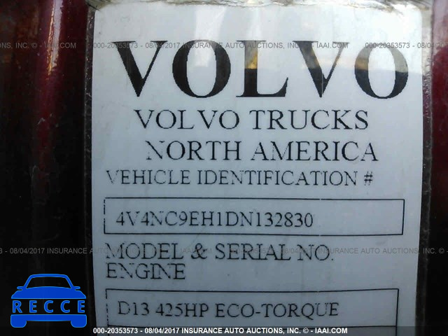 2013 VOLVO VNL L 4V4NC9EH1DN132830 зображення 9