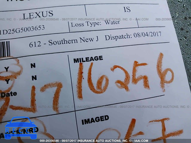 2016 Lexus IS 300 JTHCM1D25G5003653 image 6
