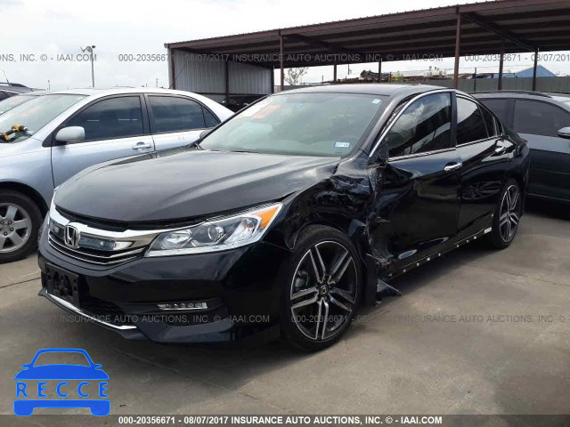 2016 Honda Accord 1HGCR2F5XGA243595 зображення 1