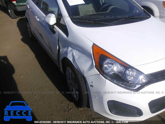 2014 KIA RIO LX KNADM5A34E6414394 зображення 5