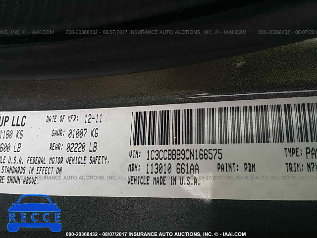 2012 Chrysler 200 1C3CCBBB9CN166575 image 8