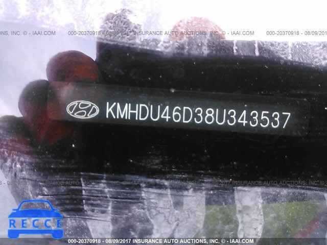 2008 Hyundai Elantra KMHDU46D38U343537 image 8