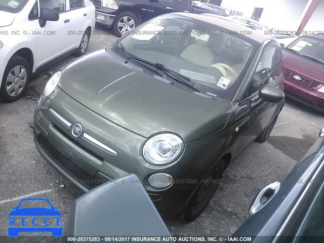 2012 Fiat 500 POP 3C3CFFDR3CT365596 зображення 1