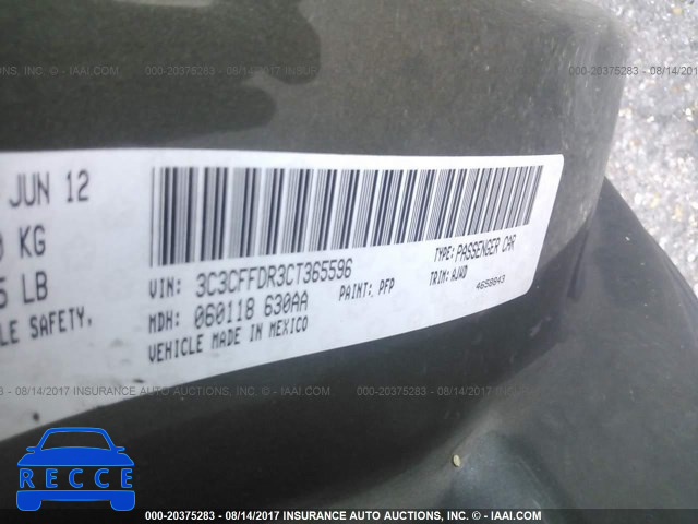 2012 Fiat 500 POP 3C3CFFDR3CT365596 зображення 8