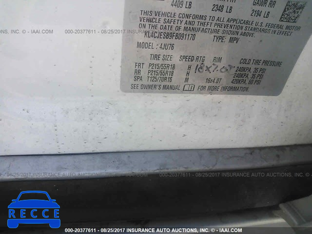 2015 Buick Encore KL4CJESB9FB091170 image 8