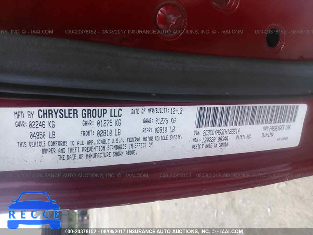 2014 Dodge Challenger 2C3CDYAG3EH188614 Bild 8