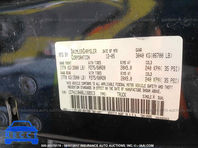 2006 Dodge RAM 1500 1D7HU18N86J168913 image 8