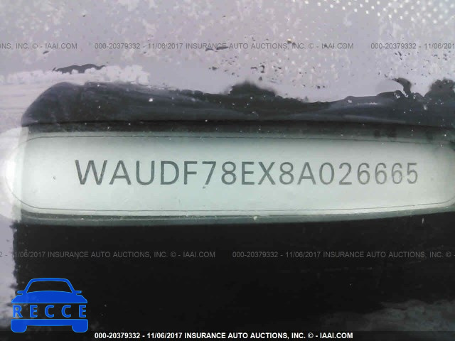 2008 Audi A4 WAUDF78EX8A026665 зображення 8