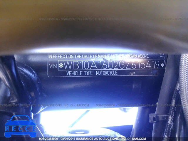 2016 BMW R NINE T WB10A1602GZ615419 image 9