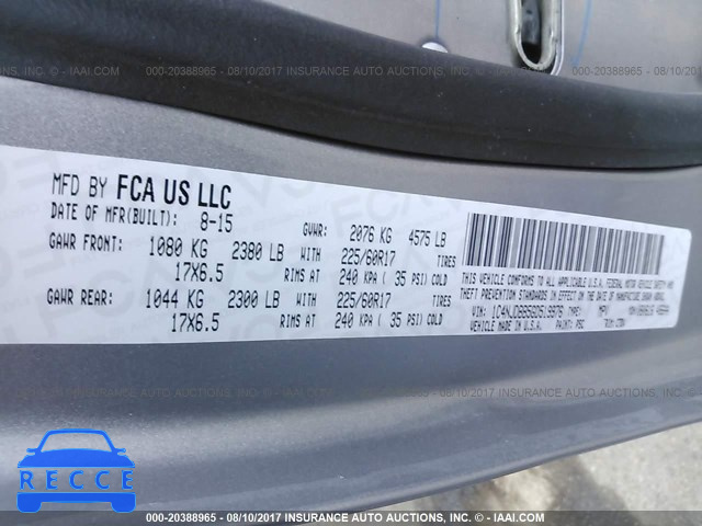 2016 Jeep Compass SPORT 1C4NJDBB5GD519976 Bild 8