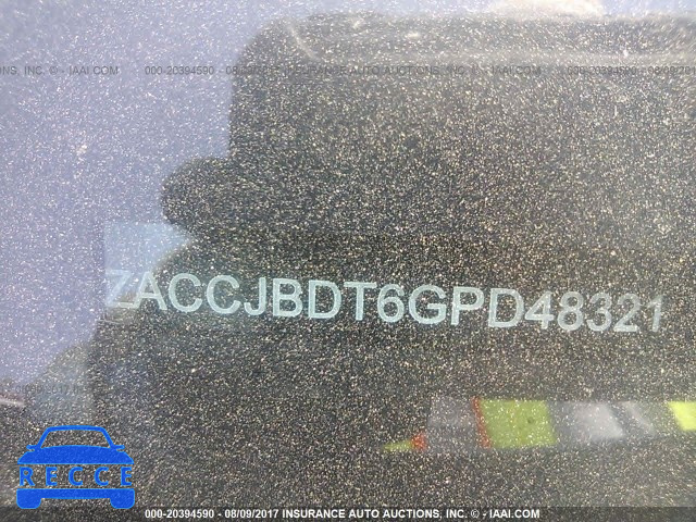 2016 Jeep Renegade LIMITED ZACCJBDT6GPD48321 image 8