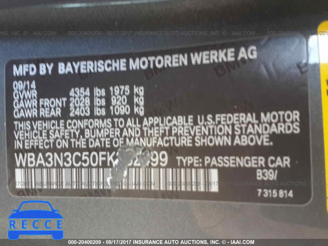 2015 BMW 428 I WBA3N3C50FK232499 Bild 8