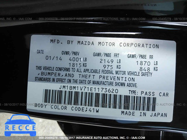 2014 Mazda 3 TOURING JM1BM1V71E1173620 Bild 8