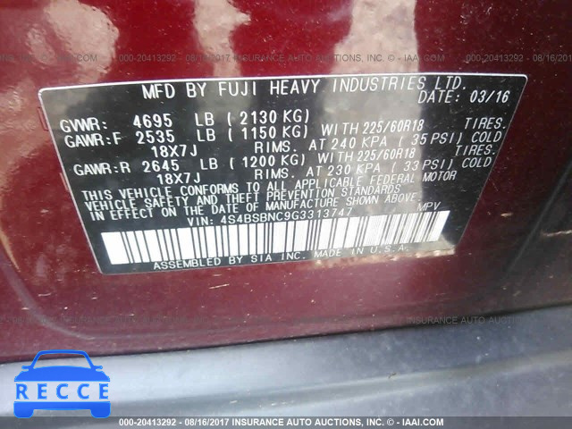 2016 Subaru Outback 4S4BSBNC9G3313747 image 8