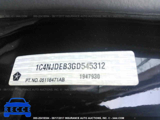 2016 Jeep Compass 1C4NJDEB3GD545312 image 8