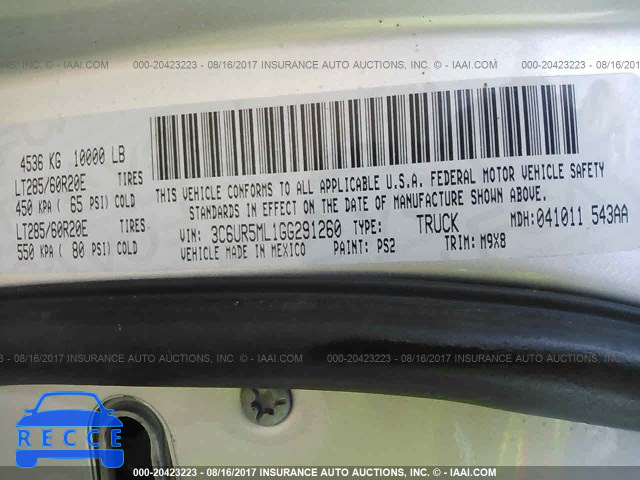 2016 RAM 2500 SLT 3C6UR5ML1GG291260 image 8