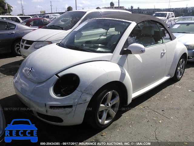 2007 VOLKSWAGEN NEW BEETLE TRIPLE WHITE 3VWFF31Y07M422322 image 1