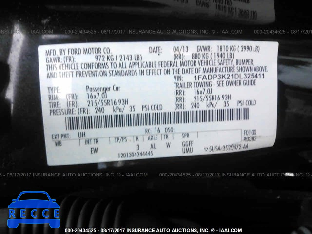 2013 Ford Focus 1FADP3K21DL325411 image 8