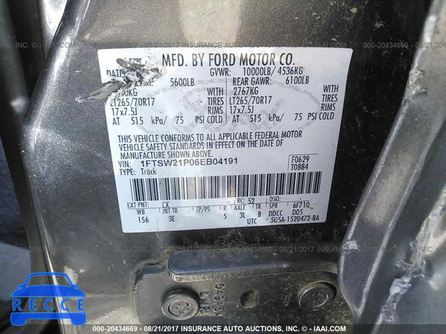 2006 Ford F250 1FTSW21P06EB04191 image 8