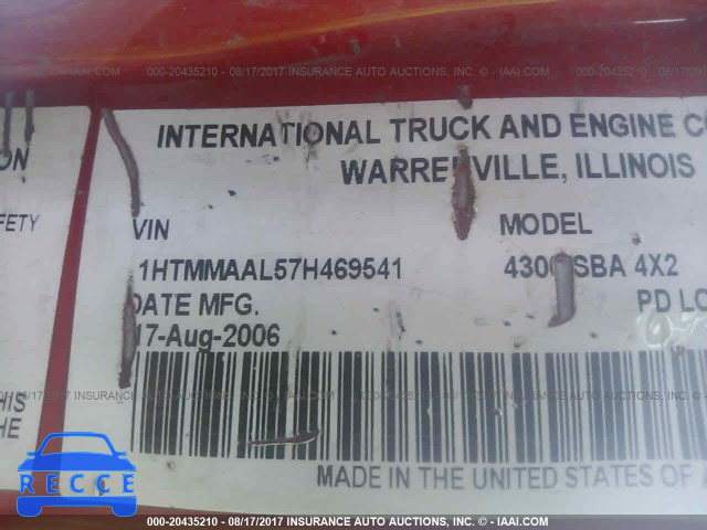 2007 INTERNATIONAL 4000 1HTMMAAL57H469541 image 9