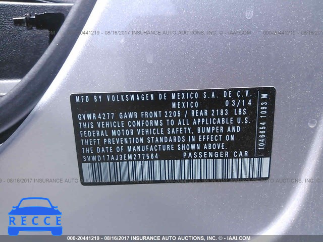 2014 Volkswagen Jetta 3VWD17AJ3EM277564 image 8