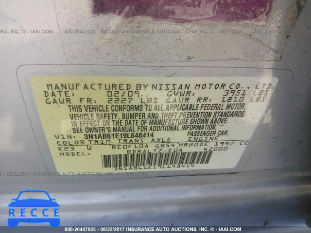 2009 Nissan Sentra 3N1AB61E19L648414 image 8