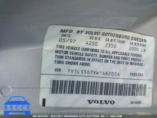 1998 Volvo S70 GLT YV1LS567XW1462054 image 8