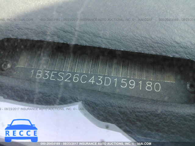 2003 Dodge Neon SE 1B3ES26C43D159180 зображення 8