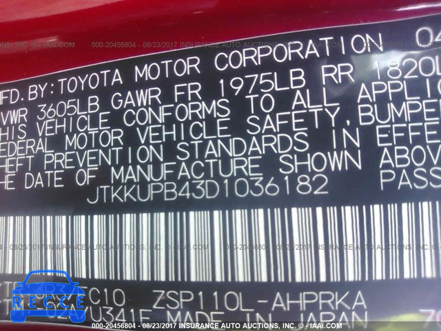 2013 Scion XD JTKKUPB43D1036182 Bild 8