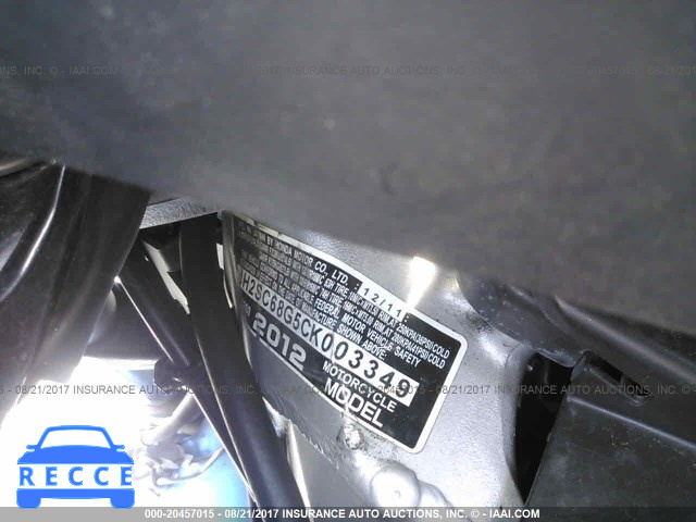 2012 Honda GL1800 JH2SC68G5CK003349 image 9